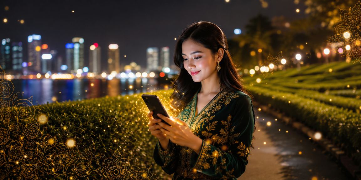Pengguna Pulau Pinang mengakses sukan maya fr150 dari telefon bimbit ketika bersantai