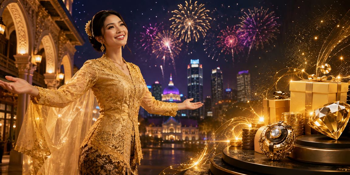 Pemain Selangor berbaju kebaya menikmati bonus VIP semasa menggunakan sukan maya fr150